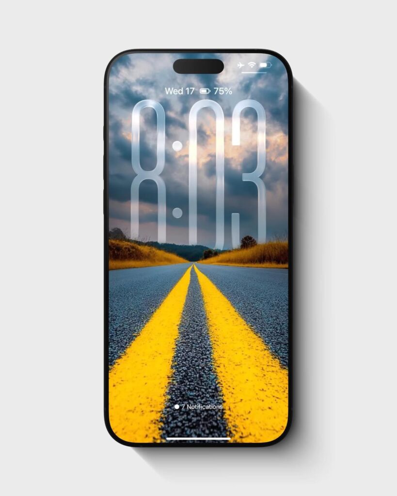 long roads iOS 26 wallpaper